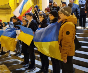 Lublin: protest wobec rosyjskiej agresji na Ukrainę