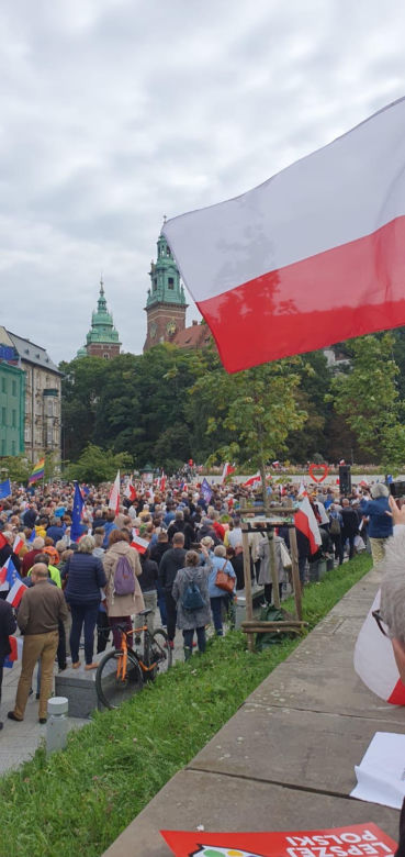Przez Kraków przeszedł marsz solidaryzujący z warszawskim Marszem Miliona Serc