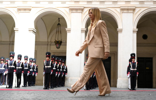 Marta Nawrocka we Włoszech