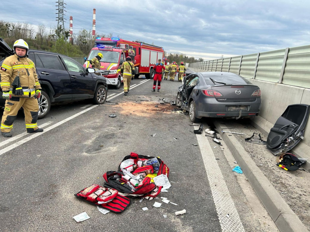 Groźny wypadek na wschodniej obwodnicy Wrocławia 