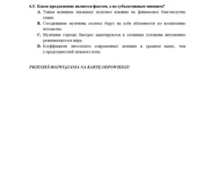 Arkusze i odpowiedzi z rosyjskiego