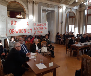 Protest w czasie sesji rady! Mieszkańcy nie chcą obwodnicy