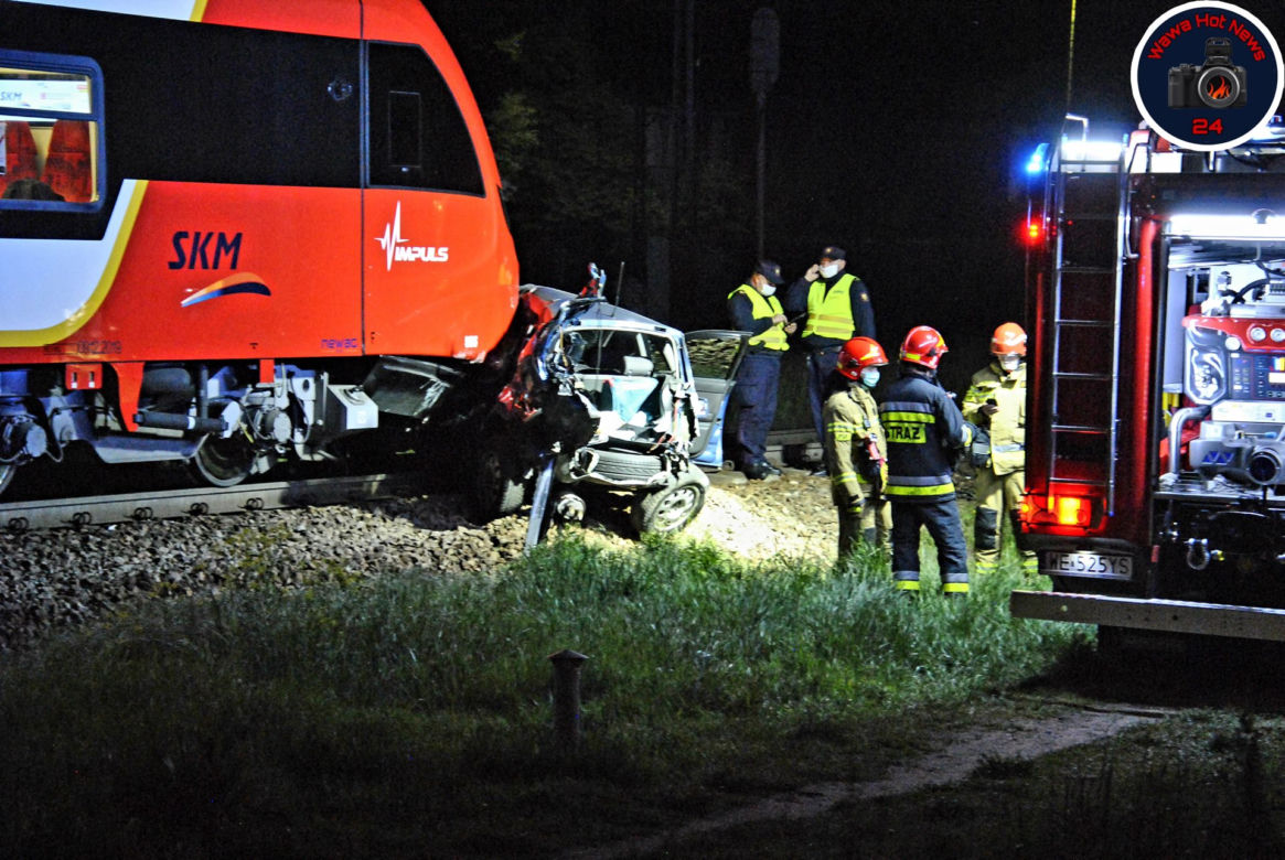 Wypadek na przejeździe Olszynka Grochowska