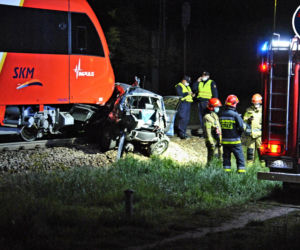Wypadek na przejeździe Olszynka Grochowska