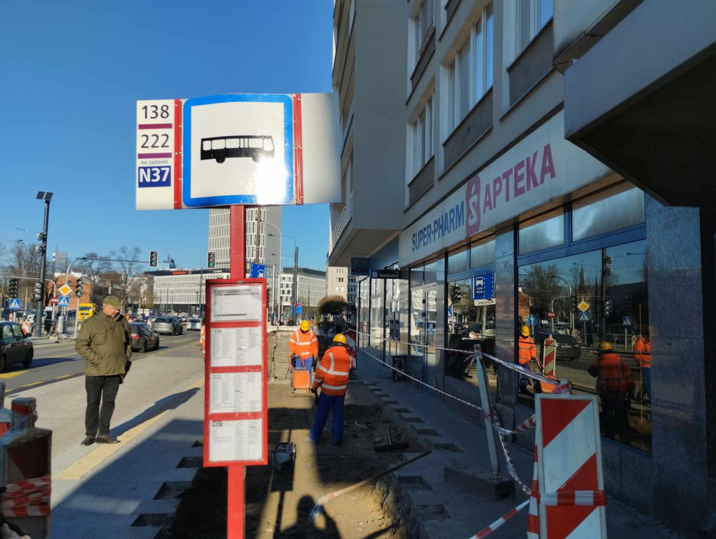 Przystanek na Puławskiej zniknął