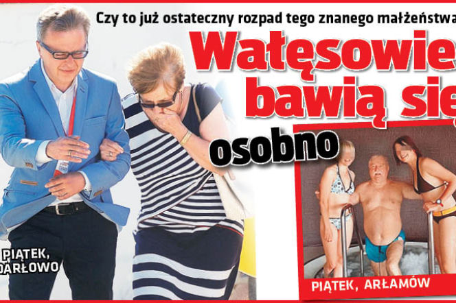Wałęsowie bawią się osobno