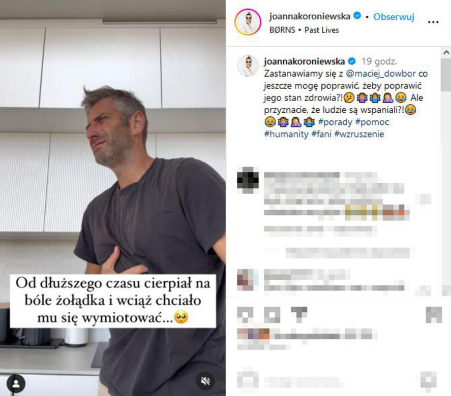Maciej Dowbor chciał wymiotować, Joanna Koroniewska zrobiła przedstawienie!  "Lekarze byli bezsilni"
