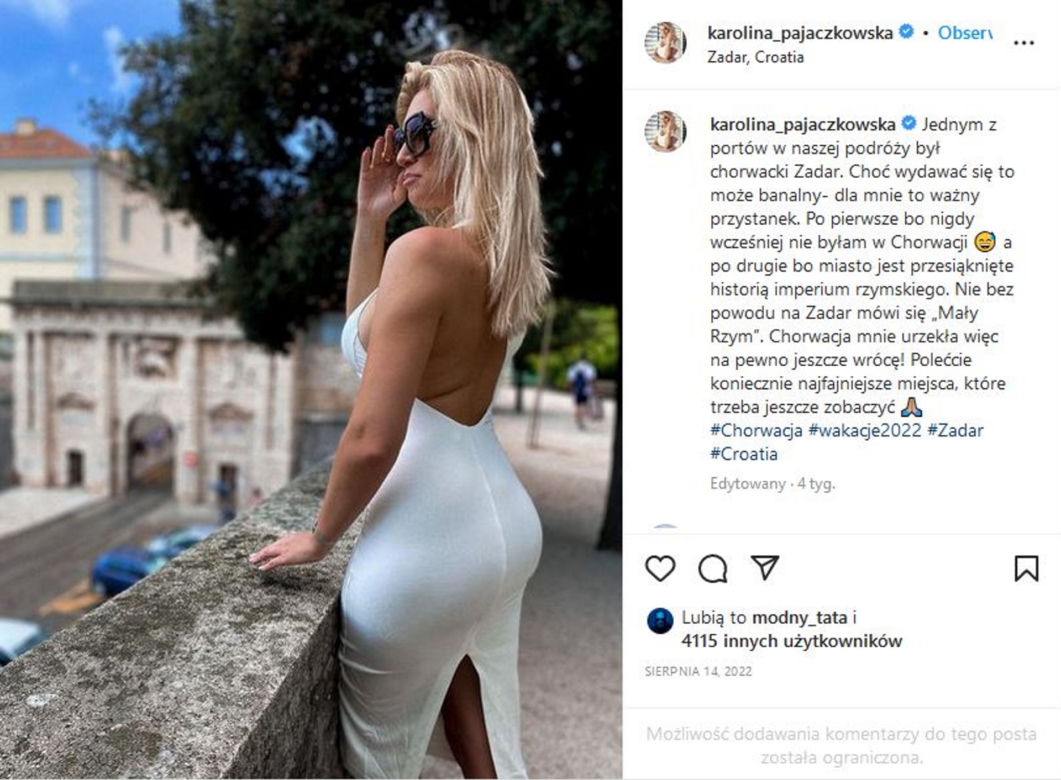 Karolina Pajączkowska w seksownych kreacjach