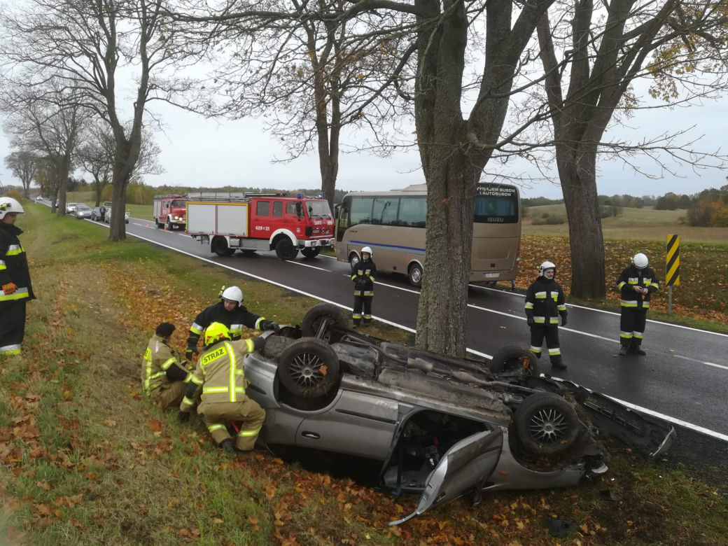 Wypadek na drodze krajowej nr 20