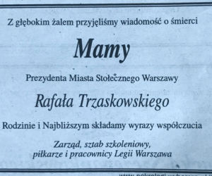 Trzaskowski nekrologi