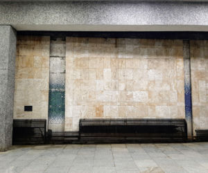 Moizaiki Wojciecha Fangora na dworcu Warszawa Śródmieście