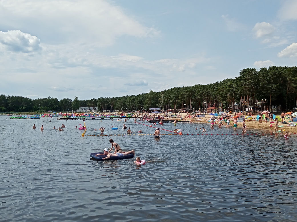 Zalew w Sielpi cieszy się dużą popularnością