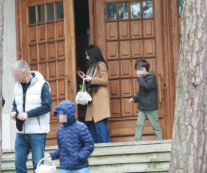 Marta Kaczyńska ze święconką