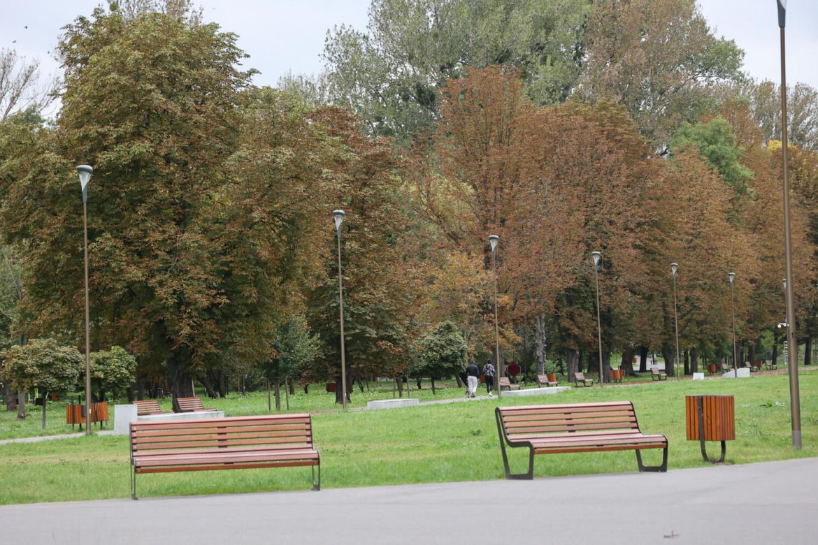 Początek jesieni w Parku Ludowym w Lublinie