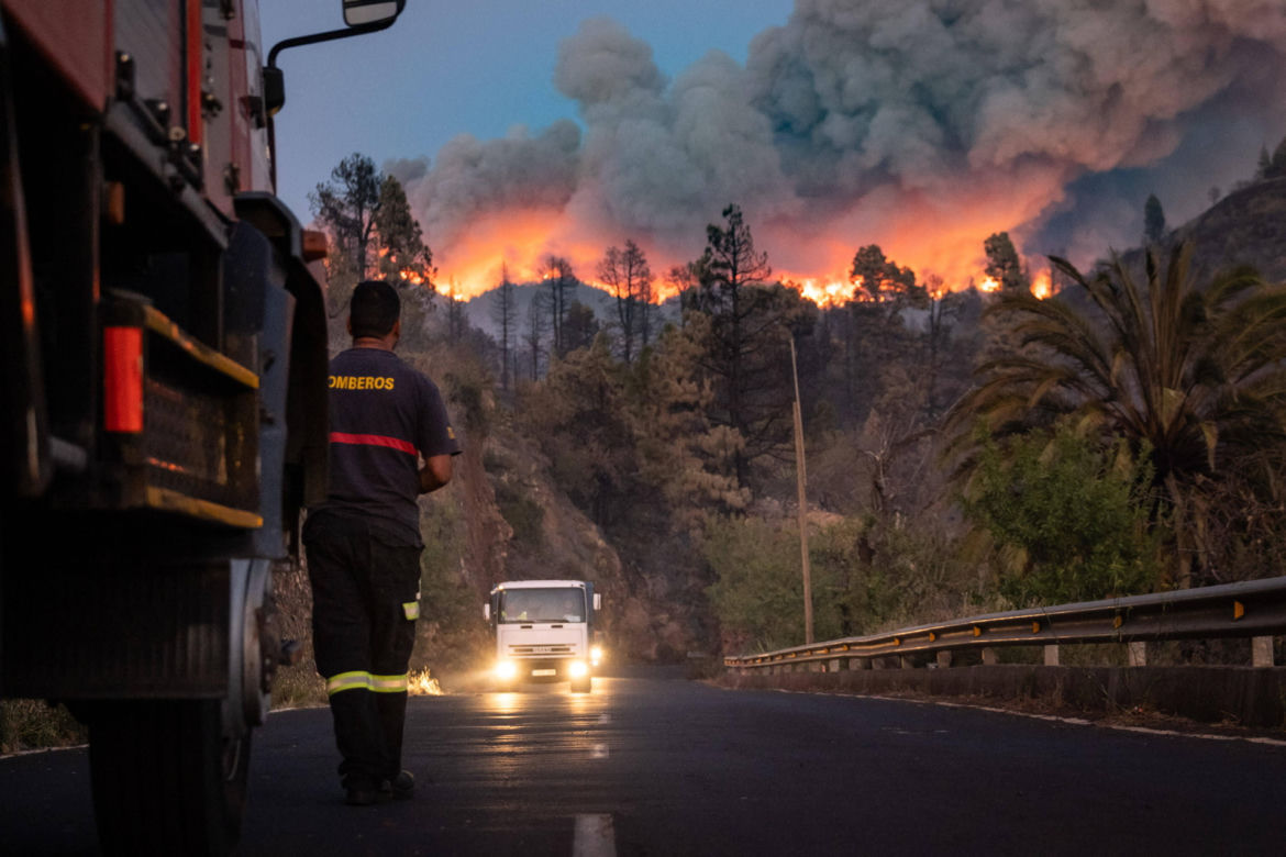 la palma pożar