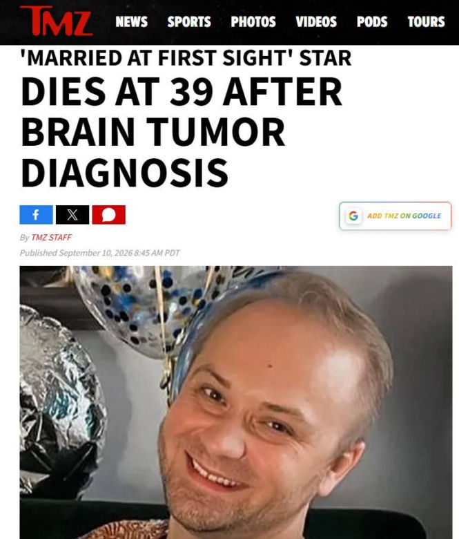 Zagraniczne media donoszą o śmierci Adriana ze "Ślubu od pierwszego wejrzenia"