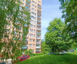 Mur między osiedlami w Szczecinie