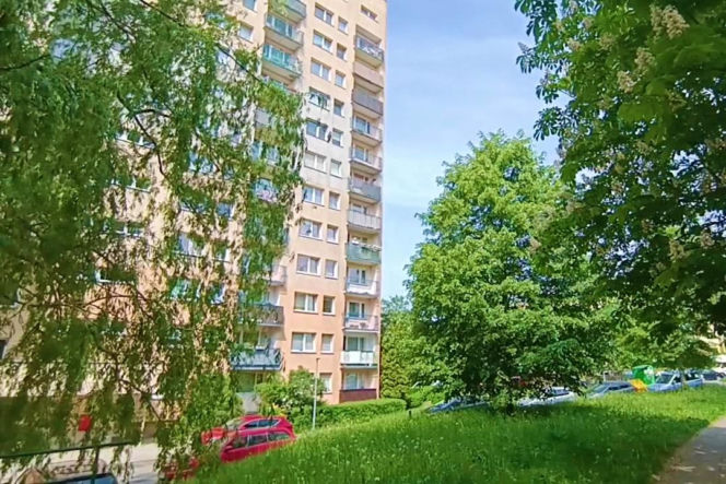 Mur między osiedlami w Szczecinie
