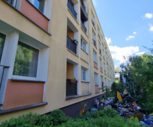 Pożar przy ul. Projektantów w Koszalinie