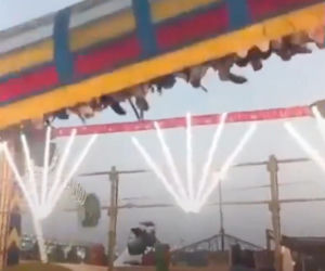 Rozpędzona karuzela z ludźmi runęła na oczach tłumu! Jedna osoba zginęła, 13 rannych