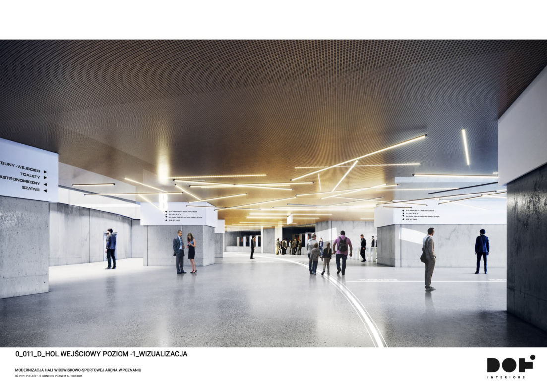 Koncepcja wnętrza Areny po remoncie