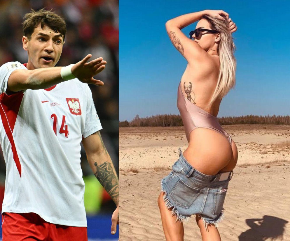 Jakub Kiwior i jego żona Claudia