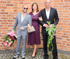 Michał Piróg i Piotr Zelt na ślubie Joanny Liszowskiej i Oli Serneke 