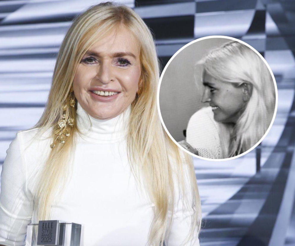 Dziennikarka Monika Olejnik. Obok na miniaturze jej czarno-białe archiwalne zdjęcie. O historii gwiazdy przeczytasz w Eska.