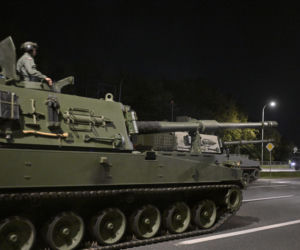 Nocna próba defilady wojskowej w Warszawie 2