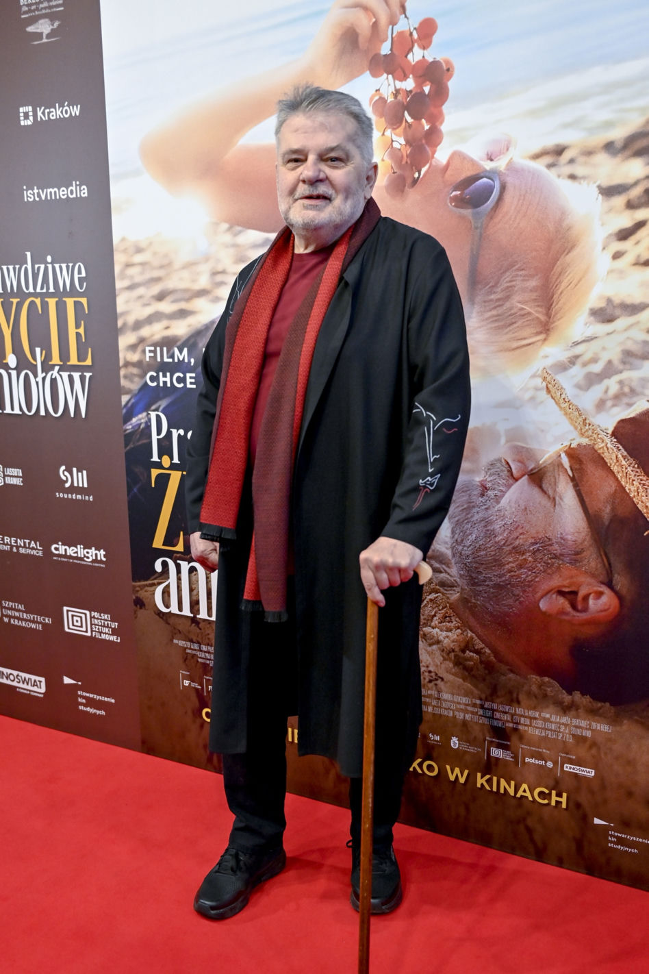Krzysztof Globisz na premierze filmu "Prawdziwe życie aniołów"