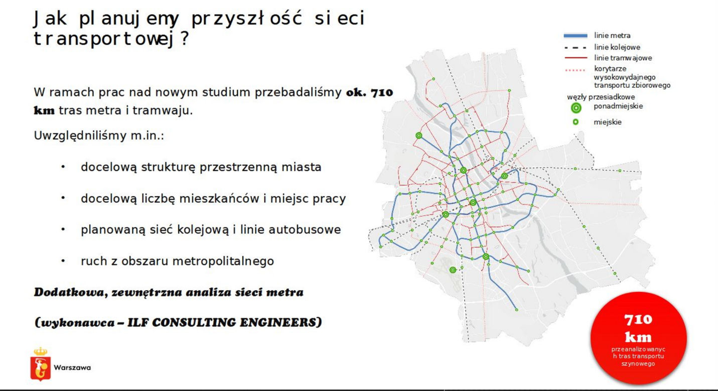 Pięć stacji metra do 2050 roku. Wielki masterplan dla Warszawy