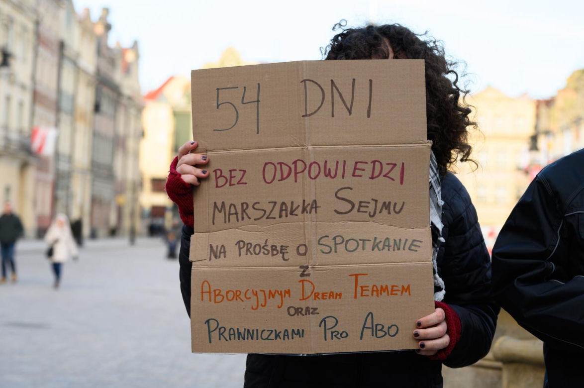 Pikieta za liberalizacją prawa aborcyjnego w Poznaniu - 7 stycznia 2024