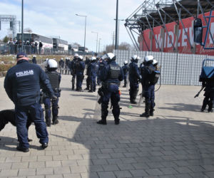 Demolka na stadionie Widzewa po meczu z GKS Tychy