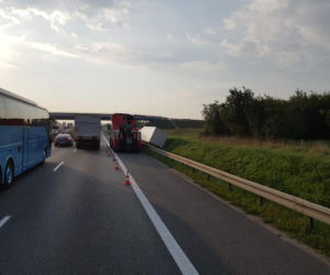Utrudnienia na A4 za węzłem Skawina