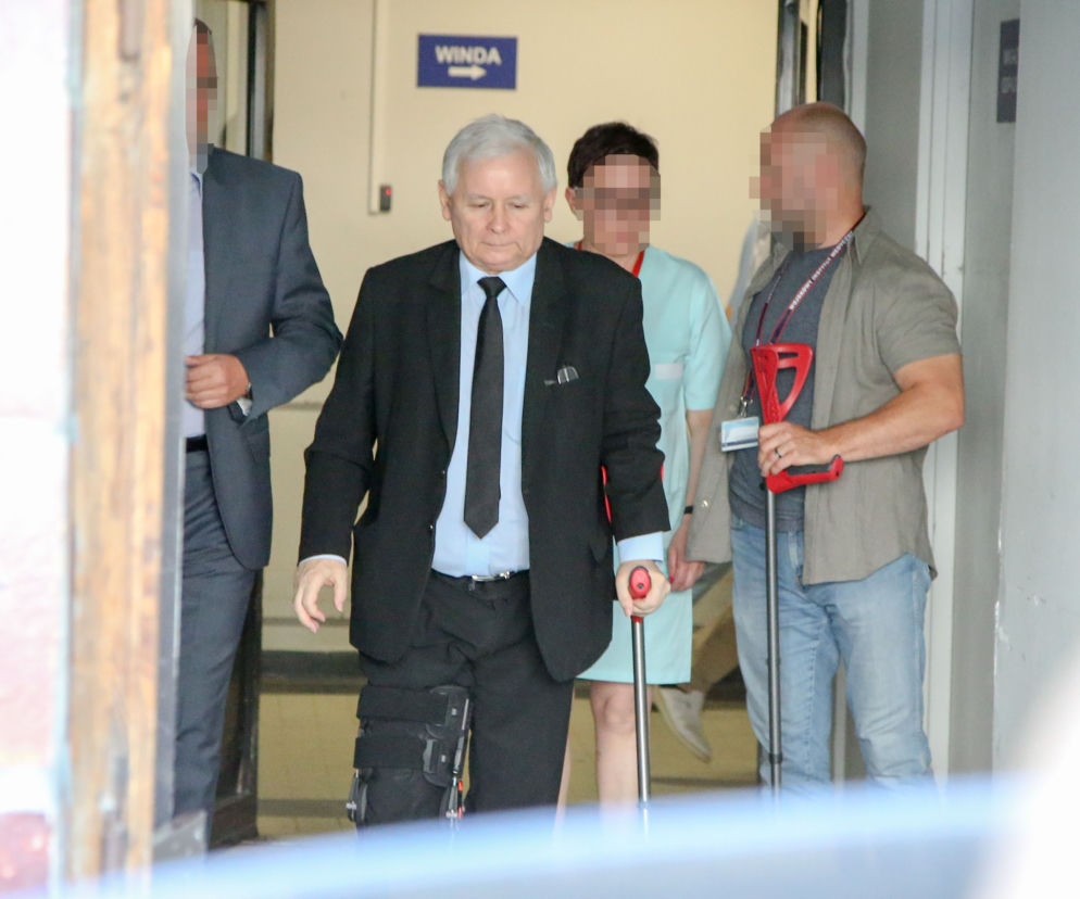 KACZYŃSKI WYSZEDŁ ZE SZPITALA