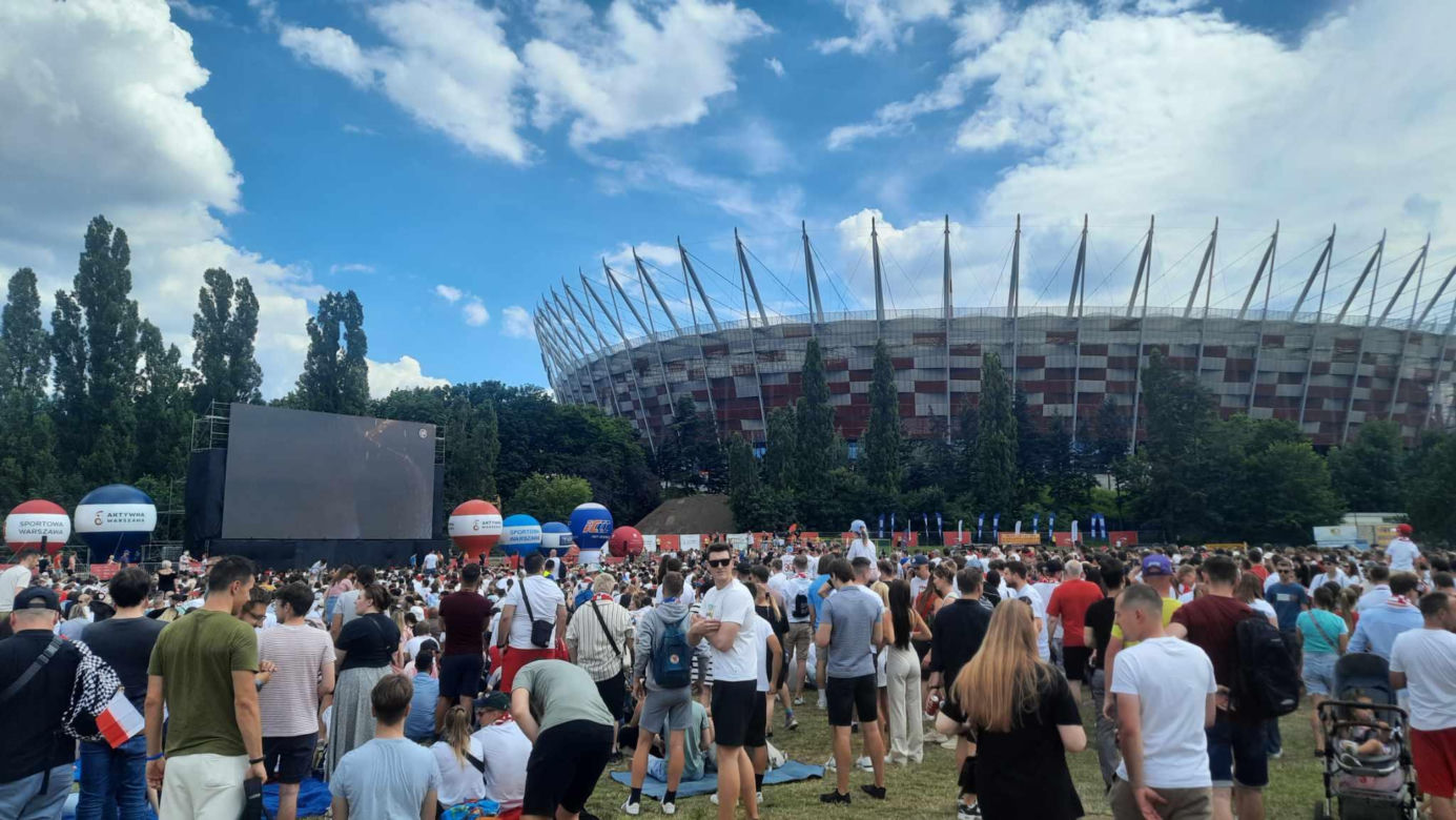 Warszawska Strefa Kibica na Euro 2024 - mecz Polska-Holandia