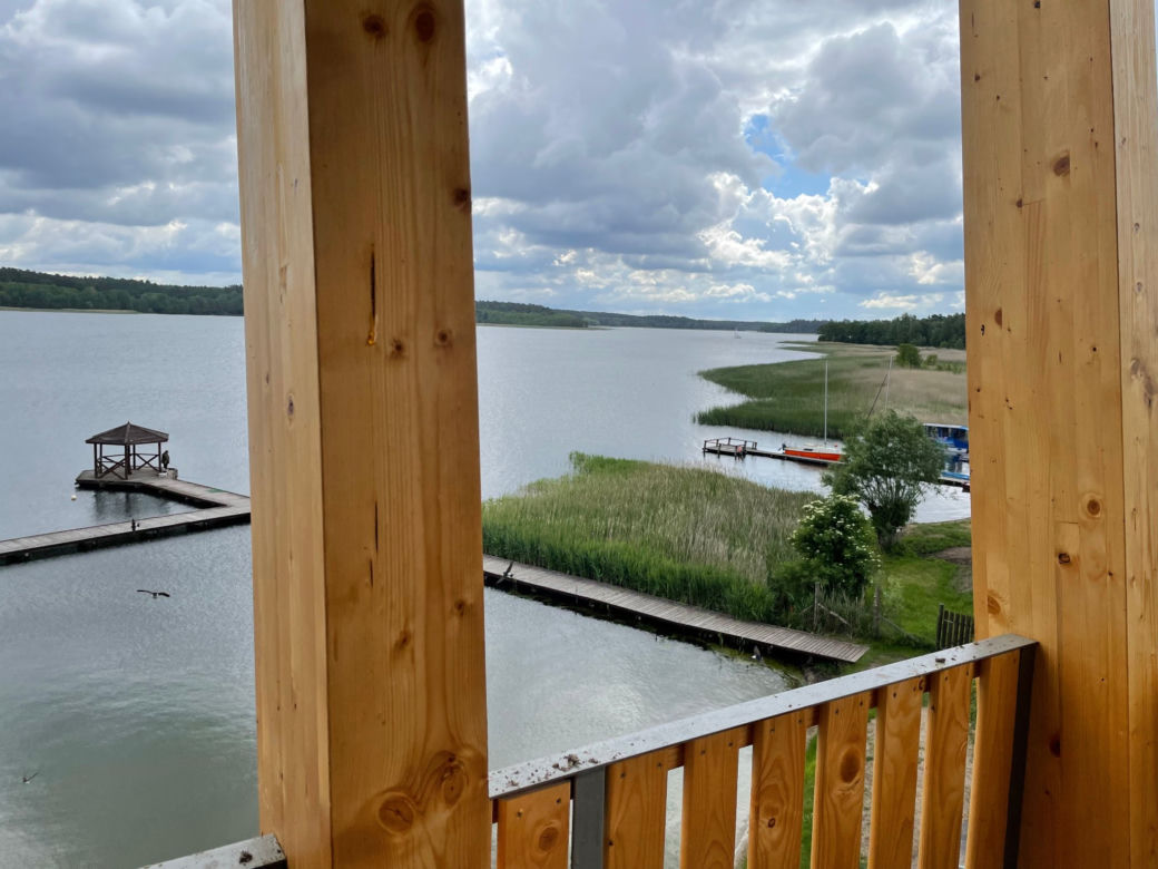 Nowa wieża widokowa w Krzyżach. Z panoramą jeziora Nidzickiego [ZDJĘCIA]