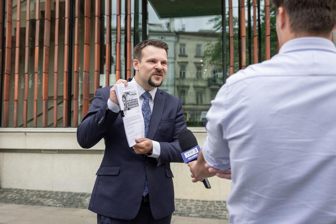 Kandydat PiS na prezydenta Krakowa Michał Drewnicki