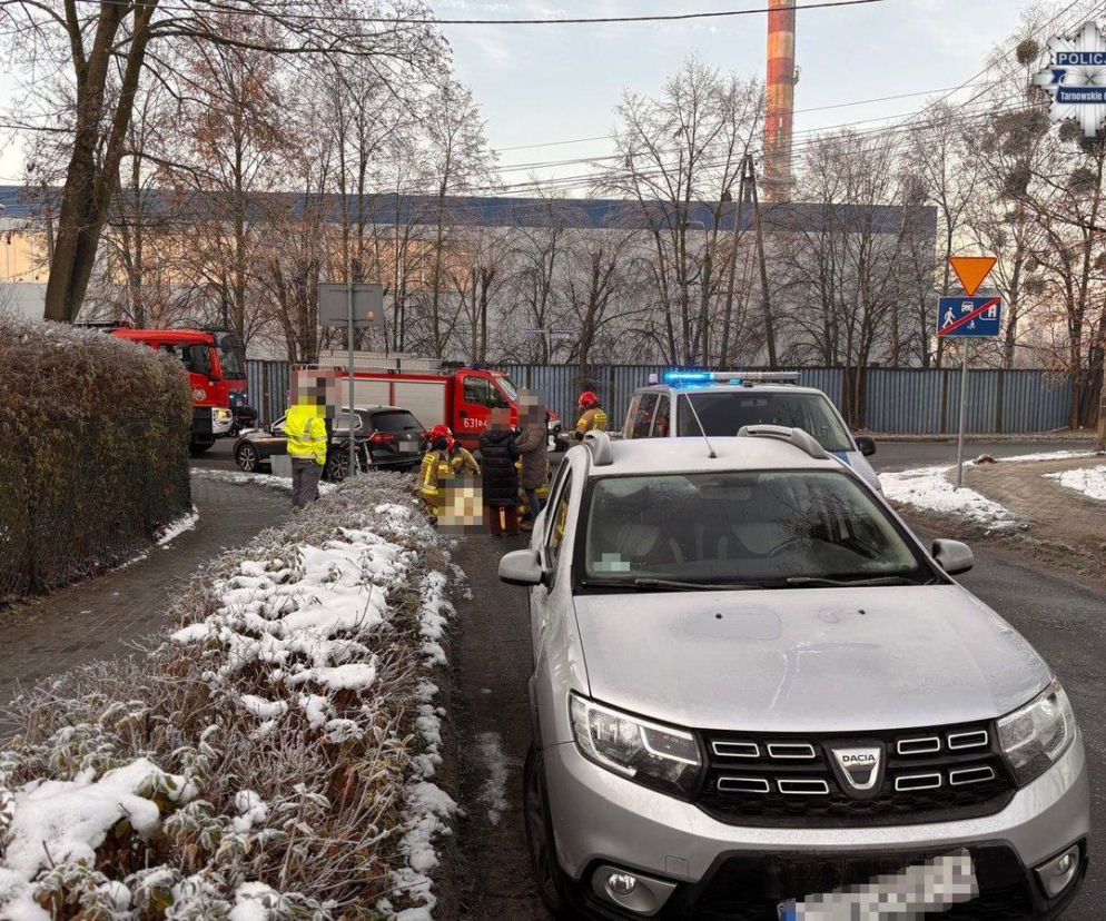 Groźny wypadek w Tarnowskich Górach. Starszy rowerzysta trafił do szpitala