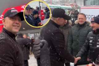 Karol Nawrocki z żoną ugoszczony przez Adama Małysza! Dostał wyjątkowy prezent [ZDJĘCIA]