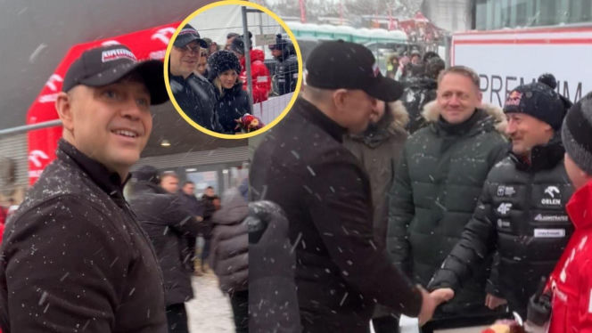 Karol Nawrocki z żoną ugoszczony przez Adama Małysza! Dostał wyjątkowy prezent [ZDJĘCIA]