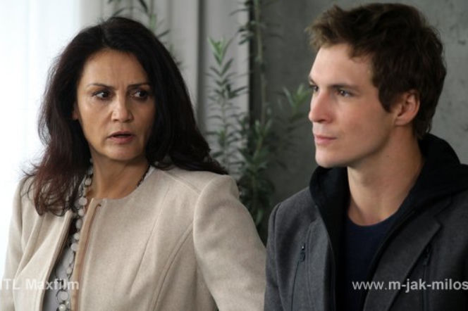 M jak miłość. Aleksandra (Małgorzata Pieczyńska), Marcin (Mikołaj Roznerski)
