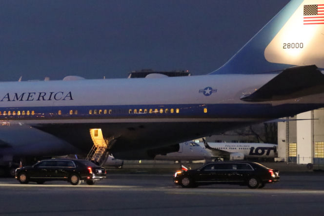 Samolot Air Force One na Lotnisku Chopina