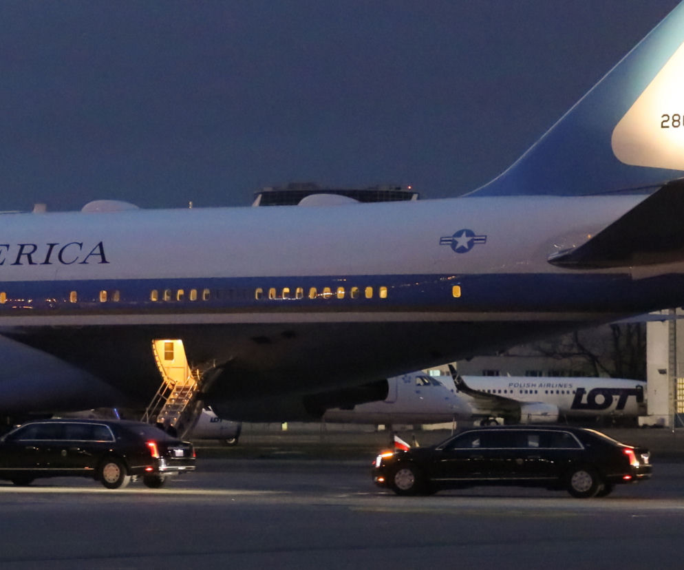 Samolot Air Force One na Lotnisku Chopina