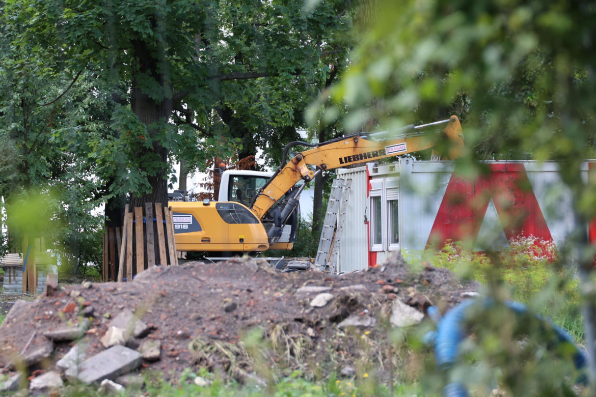 Rewitalizacja parku Bronowickiego w lublinie - postęp prac na koniec lipca 2025