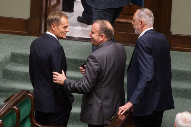 Donald Tusk i Grzegorz Schetyna