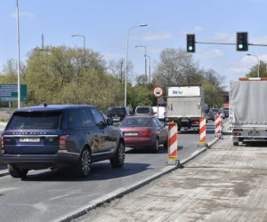 Remont Wisłostrady spowodował duży korek