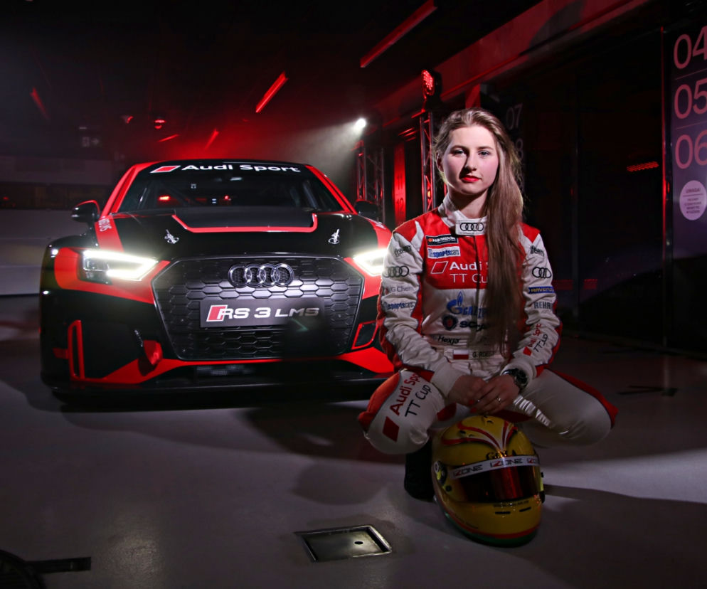Gosia Rdest w Audi RS3 LMS
