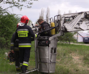 Pożar kontrolowany w Sosnowcu
