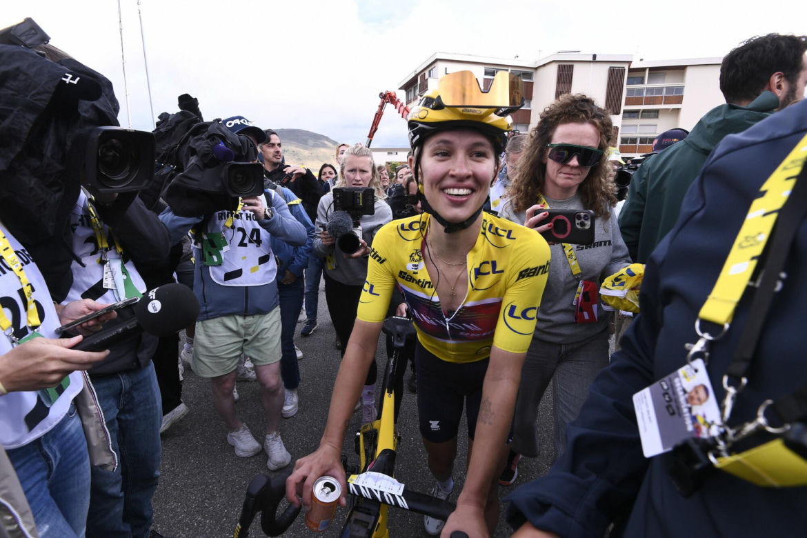 Katarzyna Niewiadoma podczas Tour de France mogła liczyć na wsparcie męża. To znany sportowiec